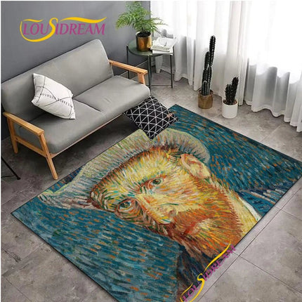 Area Rug Van Gogh Starry Night Living Home Rug - Area Rug - LOUSIDREAM - Mad Fly Essentials