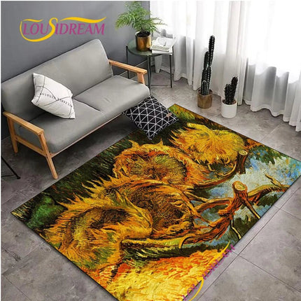 Area Rug Van Gogh Starry Night Living Home Rug - Area Rug - LOUSIDREAM - Mad Fly Essentials