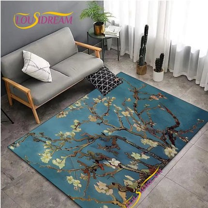 Area Rug Van Gogh Starry Night Living Home Rug - Area Rug - LOUSIDREAM - Mad Fly Essentials