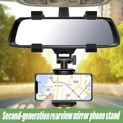 Auto Essentials 360 Rearview Mirror Mount Cellphone Bracket - Auto Essentials - HVLMHA - Mad Fly Essentials