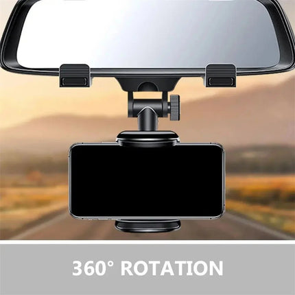 Auto Essentials 360 Rearview Mirror Mount Cellphone Bracket - Auto Essentials - HVLMHA - Mad Fly Essentials