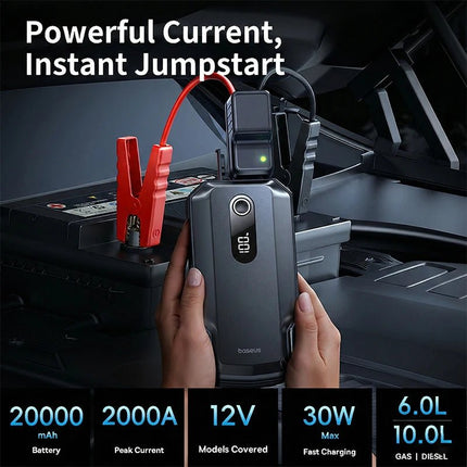Auto Essentials Emergency Jumpstarter Jump Starting Device - Auto Essentials - Baseus - Mad Fly Essentials