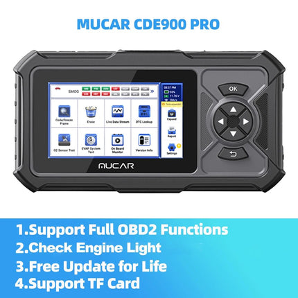 Auto Essentials Mucar CDE900 Pro ODB2 Auto Code Reader - Auto Essentials - Mucar - Mad Fly Essentials