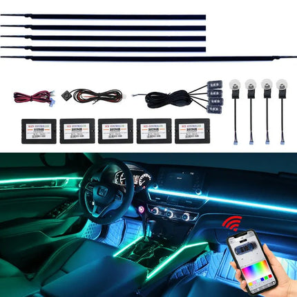 Auto Essentials RGB LED Rainbow Remote Interior Lighting - Auto Essentials - Guadsun - Mad Fly Essentials