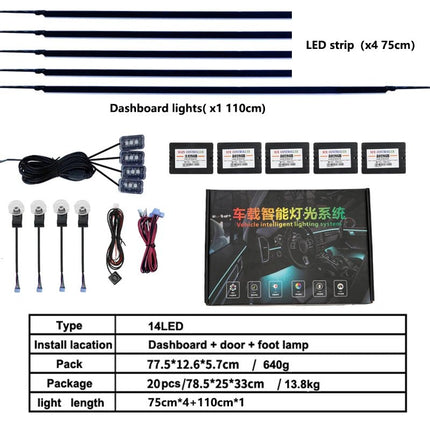 Auto Essentials RGB LED Rainbow Remote Interior Lighting - Auto Essentials - Guadsun - Mad Fly Essentials