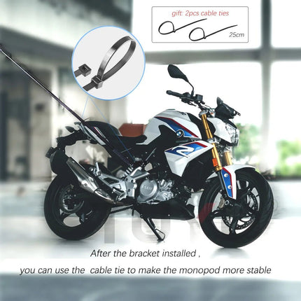 Auto Essentials Tuyu Motorcycle Handlebar Selfie Stick Accessories - Auto Essentials - TUYU - Mad Fly Essentials