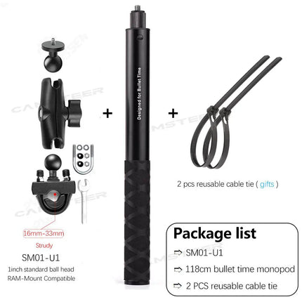 Auto Essentials Tuyu Motorcycle Handlebar Selfie Stick Accessories - Auto Essentials - TUYU - Mad Fly Essentials