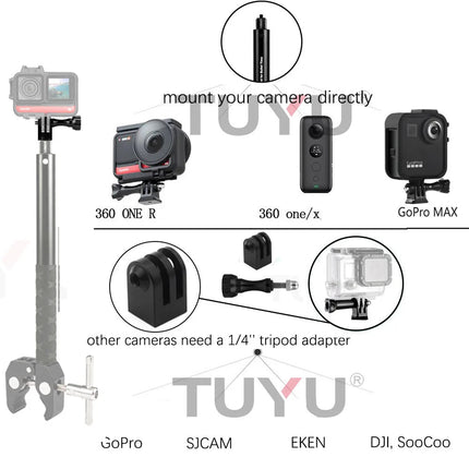 Auto Essentials Tuyu Motorcycle Handlebar Selfie Stick Accessories - Auto Essentials - TUYU - Mad Fly Essentials
