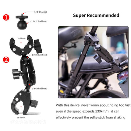 Auto Essentials Tuyu Motorcycle Handlebar Selfie Stick Accessories - Auto Essentials - TUYU - Mad Fly Essentials