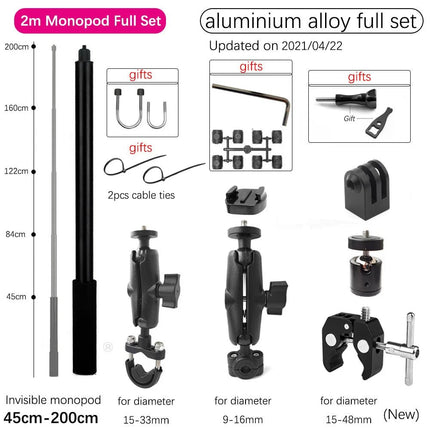 Auto Essentials Tuyu Motorcycle Handlebar Selfie Stick Accessories - Auto Essentials - TUYU - Mad Fly Essentials