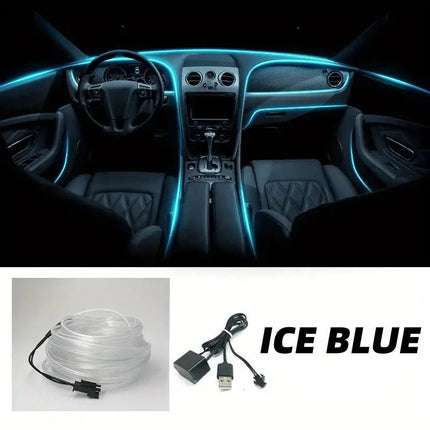 Auto LED Light 5M Car El Wire LED USB Flexible Interior Lights - Auto LED Light - BDJ - Mad Fly Essentials