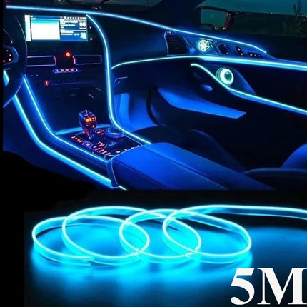 Auto LED Light 5M Car El Wire LED USB Flexible Interior Lights - Auto LED Light - BDJ - Mad Fly Essentials