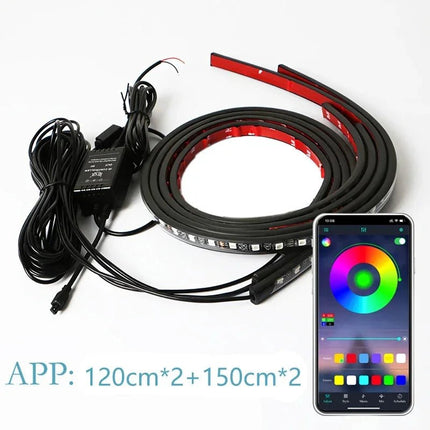 Auto LED Light Car Underglow Neon RGB App Exterior Lights - Auto LED Light - RXZ - Mad Fly Essentials