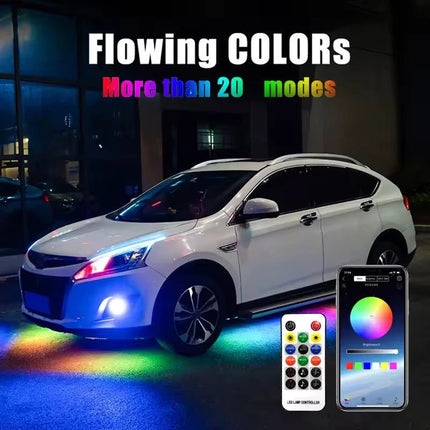 Auto LED Light Car Underglow Neon RGB App Exterior Lights - Auto LED Light - RXZ - Mad Fly Essentials