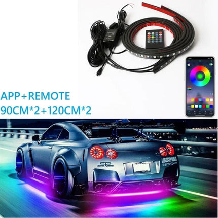 Auto LED Light Car Underglow Neon RGB App Exterior Lights - Auto LED Light - RXZ - Mad Fly Essentials