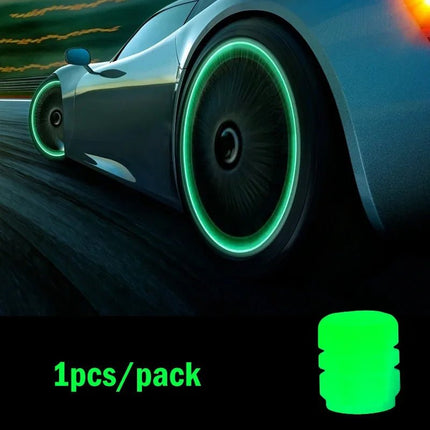 Auto LED Light Luminous Fluorescent Car Tire Valve Caps - Auto LED Light - Kiend - Mad Fly Essentials