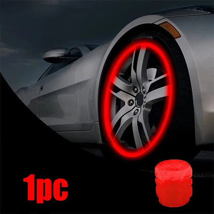 Auto LED Light Luminous Fluorescent Car Tire Valve Caps - Auto LED Light - Kiend - Mad Fly Essentials