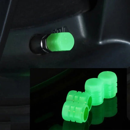 Auto LED Light Luminous Fluorescent Car Tire Valve Caps - Auto LED Light - Kiend - Mad Fly Essentials