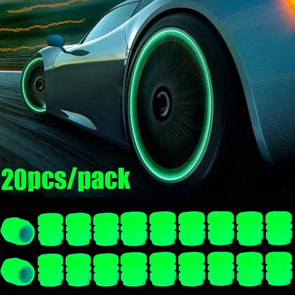 Auto LED Light Luminous Fluorescent Car Tire Valve Caps - Auto LED Light - Kiend - Mad Fly Essentials
