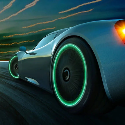 Auto LED Light Luminous Fluorescent Car Tire Valve Caps - Auto LED Light - Kiend - Mad Fly Essentials