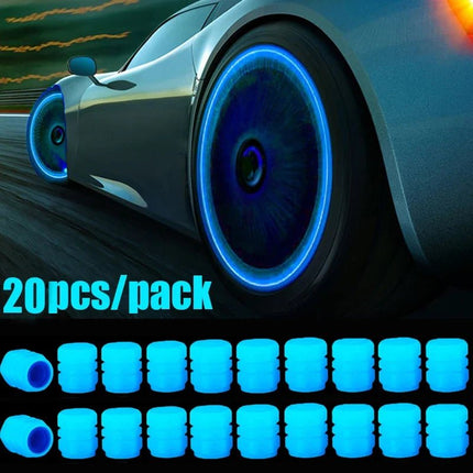 Auto LED Light Luminous Fluorescent Car Tire Valve Caps - Auto LED Light - Kiend - Mad Fly Essentials