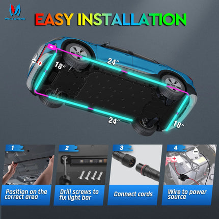 Auto LED Light N8 RGBW Underglow Wireless App Lights - Auto LED Light - BLALION - Mad Fly Essentials