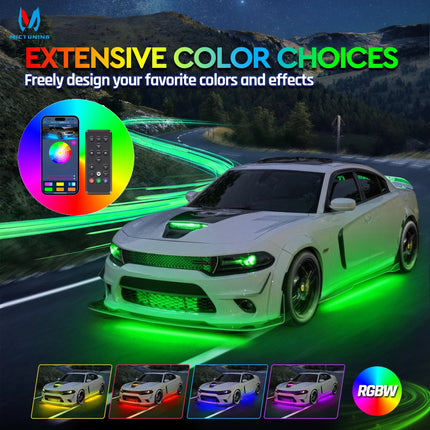 Auto LED Light N8 RGBW Underglow Wireless App Lights - Auto LED Light - BLALION - Mad Fly Essentials
