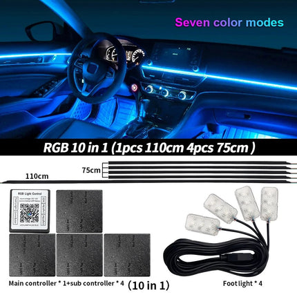 Auto LED Light RGB Ambient Rainbow Kits Auto Light - Auto LED Light - BLALION - Mad Fly Essentials