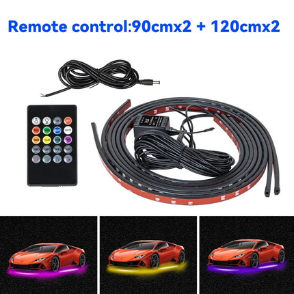Auto LED Light Underglow Strip Light RGB APP Control - Auto LED Light - RXZ - Mad Fly Essentials