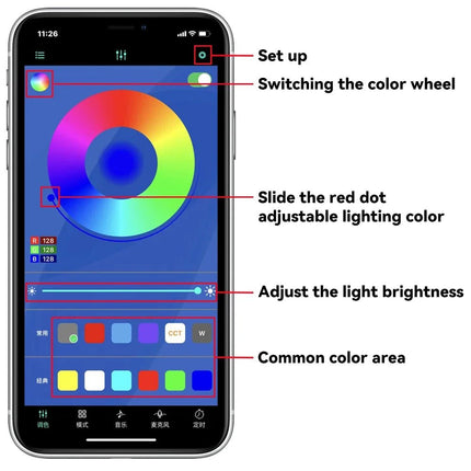 Auto LED Light Underglow Strip Light RGB APP Control - Auto LED Light - RXZ - Mad Fly Essentials