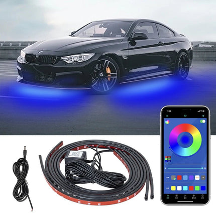 Auto LED Light Underglow Strip Light RGB APP Control - Auto LED Light - RXZ - Mad Fly Essentials