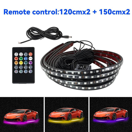 Auto LED Light Underglow Strip Light RGB APP Control - Auto LED Light - RXZ - Mad Fly Essentials