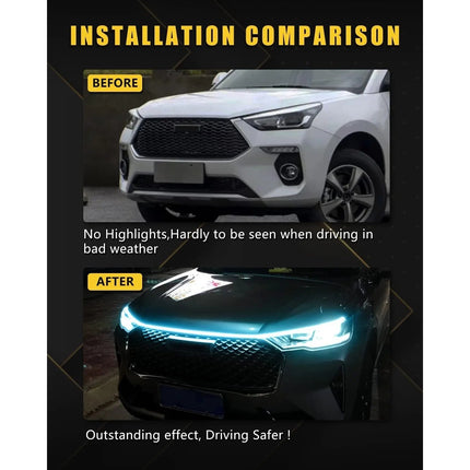 Auto LED Light Universal Hood Guide Strip Light - Auto LED Light - OKEEN - Mad Fly Essentials
