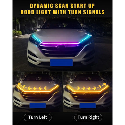 Auto LED Light Universal Hood Guide Strip Light - Auto LED Light - OKEEN - Mad Fly Essentials