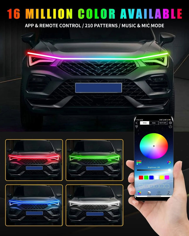 Auto LED Light Universal Hood Guide Strip Light - Auto LED Light - OKEEN - Mad Fly Essentials