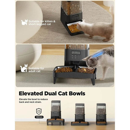 Automatic Cat Dog Elevated Feeder Pet Essentials - Pet Essentials - Pet Essentials - Mad Fly Essentials