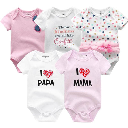 Aynigiell Infant Boys Cartoon 5pk Baby Romper - Baby Romper - AYNIGIELL - Mad Fly Essentials