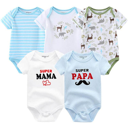 Aynigiell Infant Boys Cartoon 5pk Baby Romper - Baby Romper - AYNIGIELL - Mad Fly Essentials