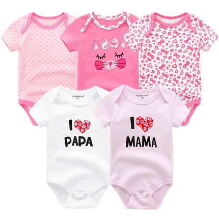 Aynigiell Infant Boys Cartoon 5pk Baby Romper - Baby Romper - AYNIGIELL - Mad Fly Essentials