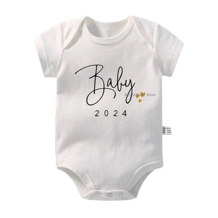 Baby Announcement 2024 Boy Girl Rompers - Mad Fly Essentials