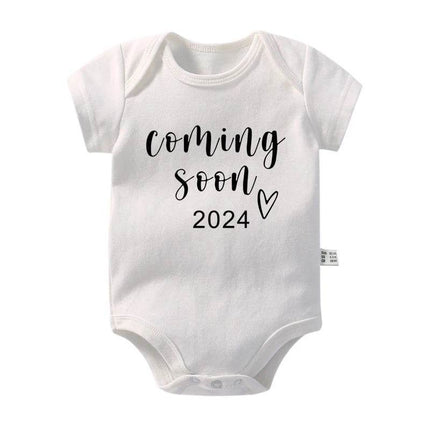 Announcement 2024 Boy Girl Baby Romper - Baby Romper - Baby Essentials - Mad Fly Essentials