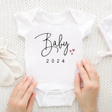 Announcement 2024 Boy Girl Baby Romper - Baby Romper - Baby Essentials - Mad Fly Essentials