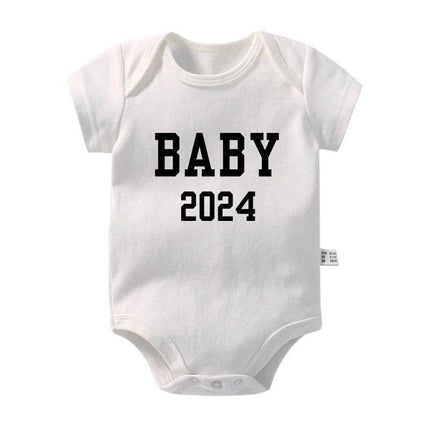 Announcement 2024 Boy Girl Baby Romper - Baby Romper - Baby Essentials - Mad Fly Essentials