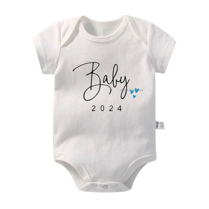 Announcement 2024 Boy Girl Baby Romper - Baby Romper - Baby Essentials - Mad Fly Essentials