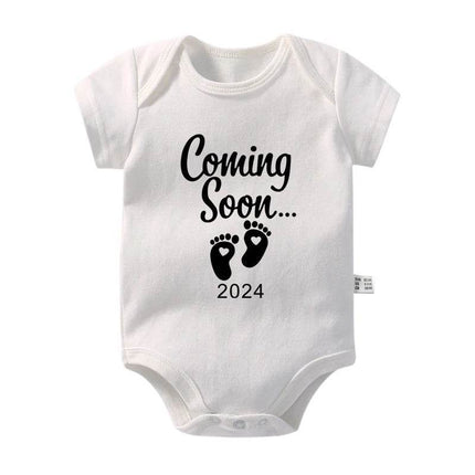 Announcement 2024 Boy Girl Baby Romper - Mad Fly Essentials