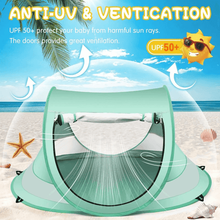 Beach Tent Camping Sunshade Beach Sunshelter Baby Essentials - Baby Essentials - Baby Essentials - Mad Fly Essentials