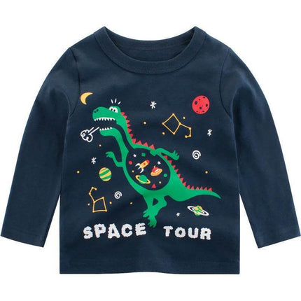 Baby Boy 2 - 10T Animal Dinosaur Long Sweater - Sweater - 27kids - Mad Fly Essentials