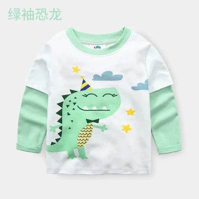 Baby Boy 2 - 10T Animal Dinosaur Long Sweater - Sweater - 27kids - Mad Fly Essentials