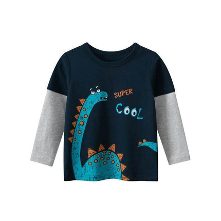 Baby Boy 2 - 10T Animal Dinosaur Long Sweater - Sweater - 27kids - Mad Fly Essentials