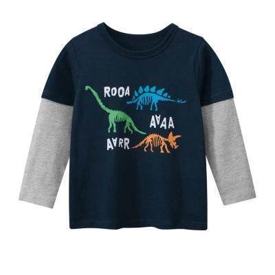 Baby Boy 2 - 10T Animal Dinosaur Long Sweater - Sweater - 27kids - Mad Fly Essentials